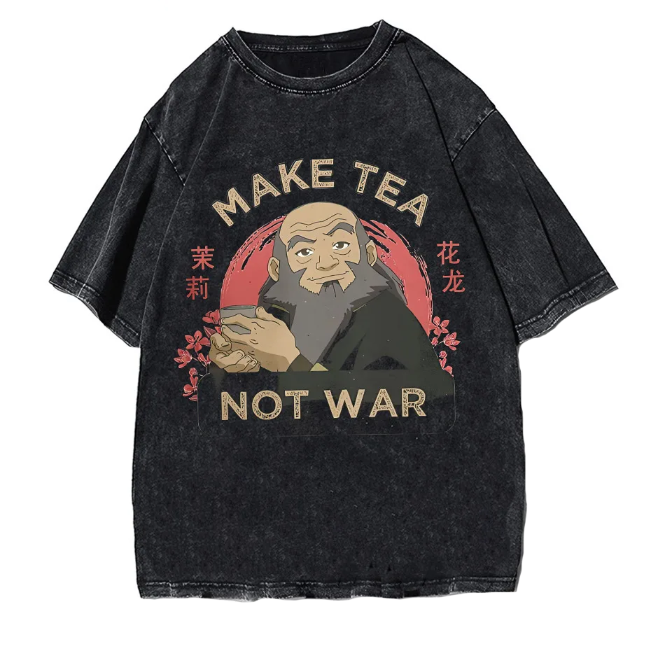 Make Tea Not War Vintage Oversized Tee